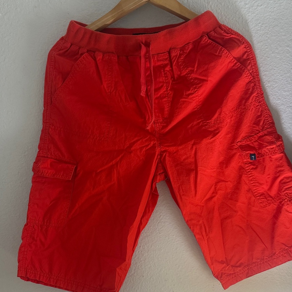 Red Cargo  Shorts
